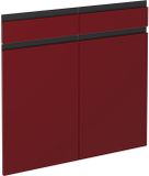 Vicco R-Line Keukenfront – 79.2 x 70.8 cm meubelfront voor de onderkast met lades Rood