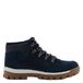 Mango Kids leren enkelboots met profielzool - donkerblauw