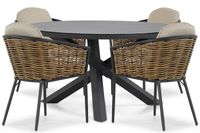 Lifestyle Garden Furniture Lifestyle Lifestyle Nice/Livorno 125 cm dining tuinset 5-delig