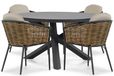Lifestyle Garden Furniture Lifestyle Lifestyle Nice/Livorno 125 cm dining tuinset 5-delig