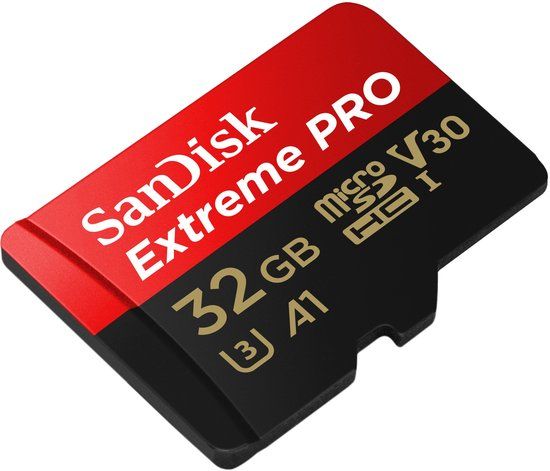 SanDisk Extreme Pro MicroSDHC 32GB - 100MB/s Read - 90MB/s Write - With Adapter