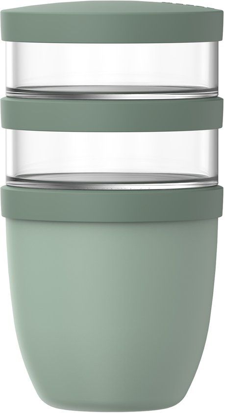 Mepal Lunchpot 3-delig Ellipse - 500 + 200 + 200 ml - Nordic Sage