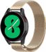 Strap-it Milanees Smartwatch bandje - Geschikt voor Samsung Galaxy Watch 4 - 44mm Milanese band - Champagne
