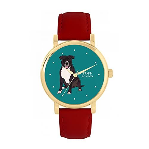 Toff London Staffordshire Terrier Hoofd Hondenhorloge - 5059656656142
