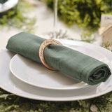 Ginger Amscan Servettenring Hout - 6 stuks