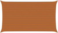 vidaXL Zonneschaduw Oranje en Bruin 4 x 7 m 100% Polyester Oxford