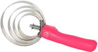 Imperial Riding Ronde Metalen Paarden Curry Kam Neon Roze