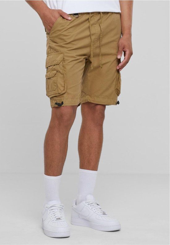 Urban Classics Double Pocket Cargo Shorts - Beige - Men's L