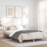 vidaXL Bedframe Naturel Massief Vurenhout 157.5 x 208.5 cm