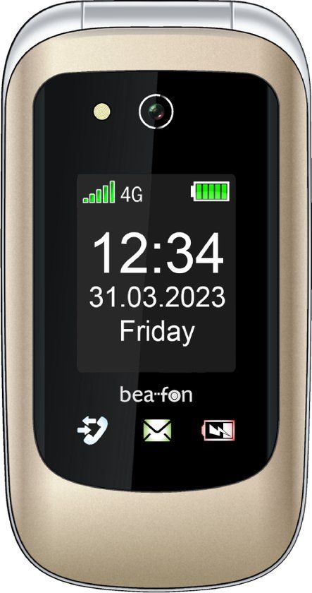 Beafon SL720I - Seniorentelefoon - 4G - Champagne - Noodknop