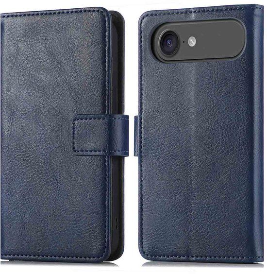 imoshion Hoesje - Geschikt voor Apple iPhone Air - Luxe Bookcase - Donkerblauw