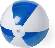 Inspirion Strandbal - Opblaasbaar - Blauw/Wit - 28 cm