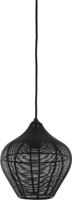 Light & Living Hanglamp Alvaro - Ø20cm - Mat Zwart