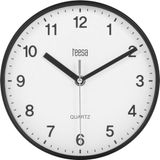 Teesa TSA0038B - Wandklok - 20 cm - Zwart