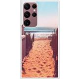 Samsung Beschermende siliconen hoes compatibel met Galaxy S22 Ultra Beach Path