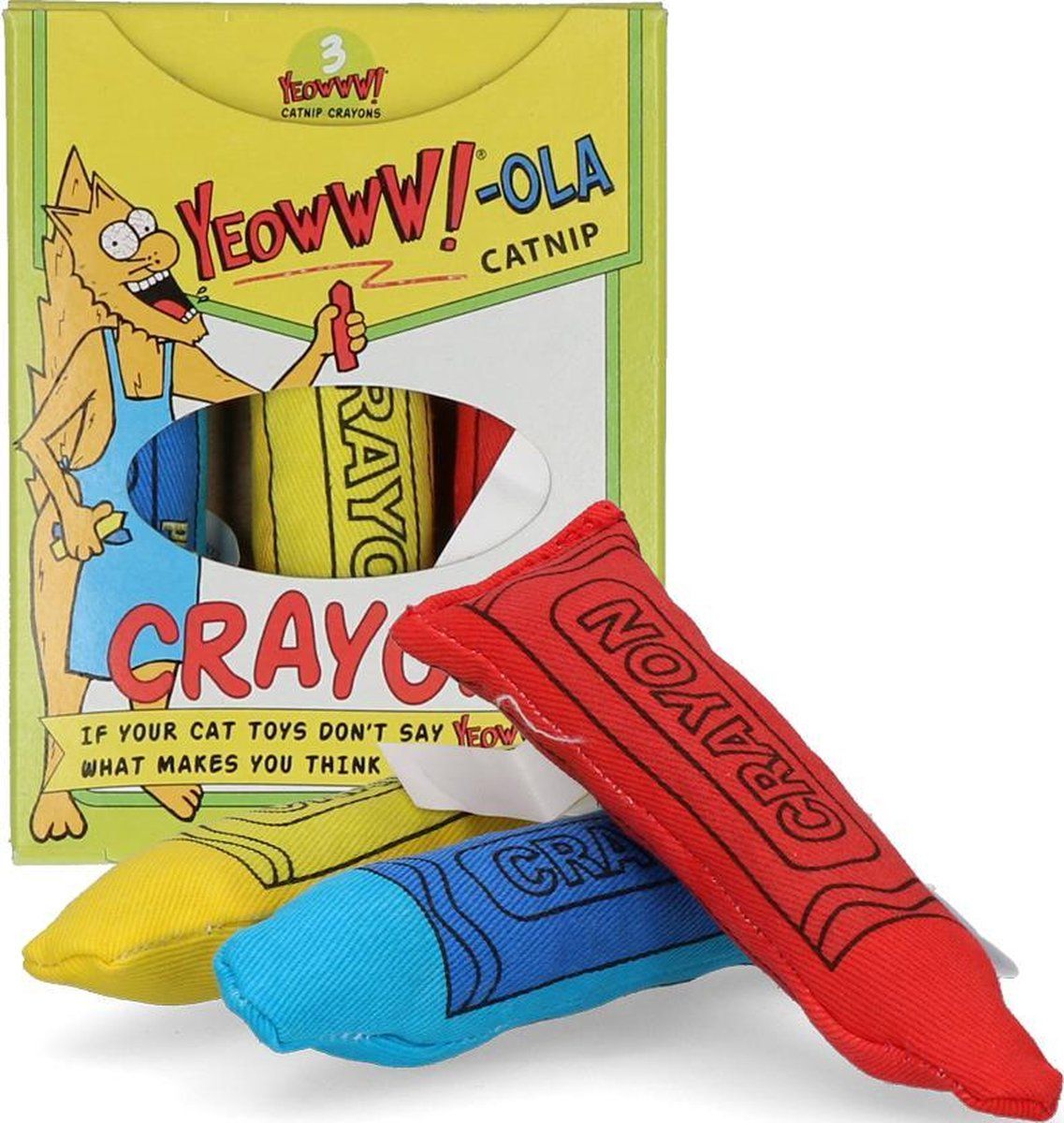YEOWWW Yeowww!-ola Crayon 3-pk - Meerkleurig