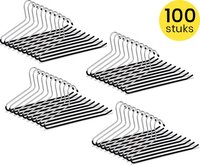 Life's Green Broekhangers met antislip - Set van 100 stuks - RVS