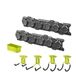 Ryobi - Complete Link-inbouwset, garageopslag en werkplaats (7-delig) - LINK systeem - RSLWPK-7PC, groen & antraciet