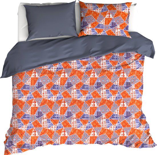 De Witte Lietaer Quilt Blue Ribbon Dekbedovertrek - Tweepersoons - 200x200/220cm - Blauw