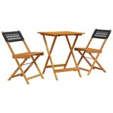 VidaXL 3281754 Tuinmeubelserie Zwart