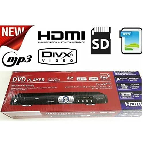 Trade Shop – 18473 DVD-speler voor CD MP3 USB HDMI mediaspeler afstandsbediening SD JPEG