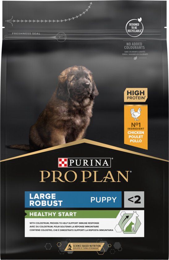 Pro Plan Dog Puppy Large Breed Robust Kip - Hondenvoer - 4 x 3 kg