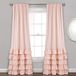Lush Decor Raampaneelset voor woonkamer, eetkamer, slaapkamer (paar), polyester, rouge, 40" B x 84" L (Pack van 1)