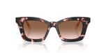 Giorgio Armani AR 8235U Lunettes de Soleil Femme Havane Carrées Marron 50mm
