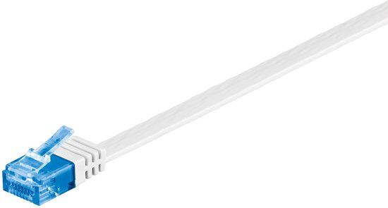 Goobay CAT6A Netwerkkabel - RJ45 - Wit - 0.5 m