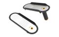 Fiskars Functional Form Groenteschaaf, Mandoline voor Snijden van Groente | Instelbare Snijdikte, Inklapbaar Standbeen, Roestvrijstalen mes/Kunststof handvat, Zwart/Oranje, 1079969