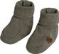 Baby's Only Slofjes Melange - Khaki - 0-3 mnd - 100% ecologisch katoen - GOTS
