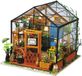 Robotime Cathy's Bloemenhuis DG104 DIY - Houten Modelbouw - Poppenhuis met LED licht - DIY