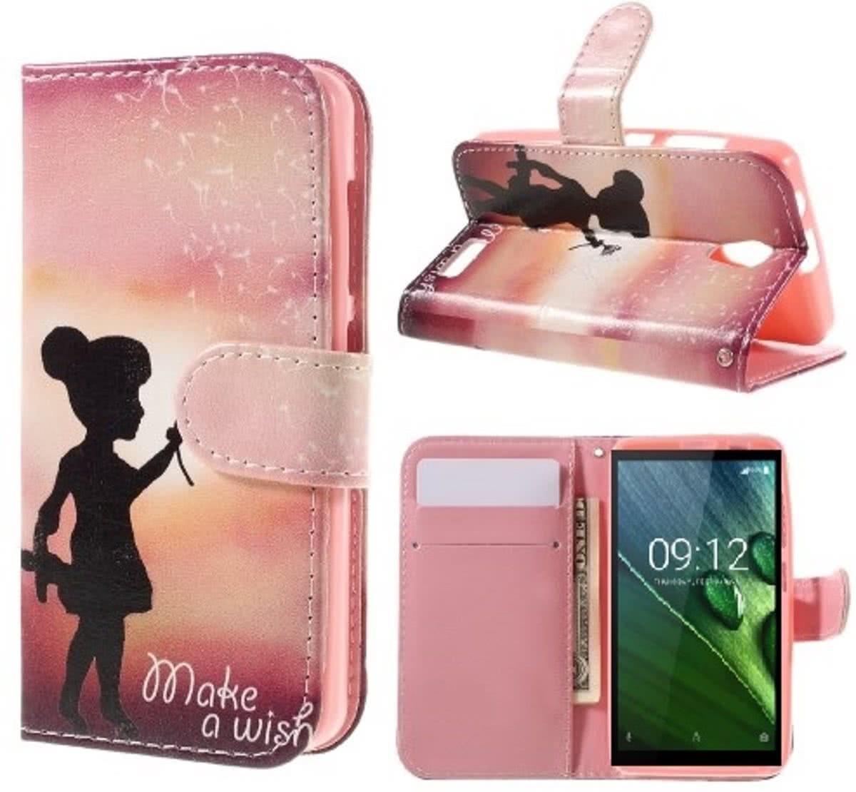 - Qissy Make A Wish portemonnee case hoesje voor Huawei P10