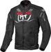 Berik Amras waterdichte motorfiets textieljas - Zwart/wit/rood - Maat 56