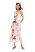 Desigual Jurk blauw / poederroze / rood