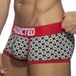 Addicted Boxer GEOMETRIC Noir-Rouge