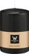 Wiedemann bougie cylindrique/bougie pilier grande - noir - 15 x 10 cm - 113 heures de combustion