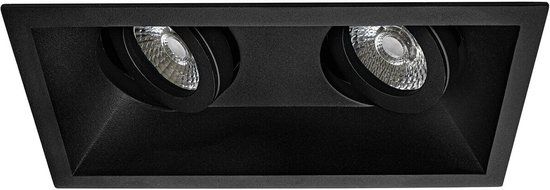 RTM Lighting - Inbouwspot - Zwart - Vierkant - 4000K - GU10 - Kantelbaar - 2 jaar garantie