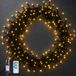 LEDYA Cluster Lichtsnoer voor buiten, kleurrijke kerstlichtketting met 8 modi, timer en geheugenfunctie, waterdicht, kerstboomverlichting voor binnen en buiten, tuin, kerstboom, bruiloft