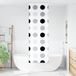 Maison Exclusive - Rideau de douche avec caisse intégrée, dimensions 60x240 cm, largeur du tissu : 56 cm
