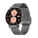 Cool Ultrathin smartwatch + 2 armbanden (Amoled, oproepen, gezondheid, sport) zwart, groot, zwart.