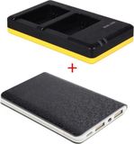 Merkloos Powerpakket Deluxe: NP-FW50 duo oplader + 8000mAh Powerbank voor 2 Sony accu's NP-FW50