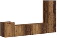 vidaXL Tv-meubelset - 4 - st - Oudhout - Bewerkt - hout