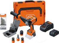 Fein 4-versnellingen accuschroefboormachine ASCM 18-4 QM AS Metal Advanced Top Set 18 V / 1x 5,0 Ah accu + lader incl. accessoires in L-Boxx - 71161563000