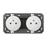 Legrand - DOOXIE DOOXIE 2P+T DOOXIE 16A voorbedraad wit - blisterverpakking