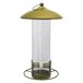 Dehner Natura Premium voederzuil jade, vogelvoederzuil voor strooivoer/mezenbol, voederstation incl. afvoergat, ca. Ø 16, hoogte 30 cm, metaal, goud