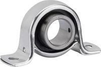 HTB Wälzlager-Vertriebs-GmbH Flenslagereenheid SBBP, behuizing van staalplaat HTB SBPP 202 Boordiameter 15 mm Gatafstand 68 mm
