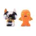 Fuggler Butt Ugly Pets 9" Series 1 (2PK) van ZURU, grappig lelijk monster pluche speelgoed (gevleugelde vleermuis - Calico Cat) (gouden vis)