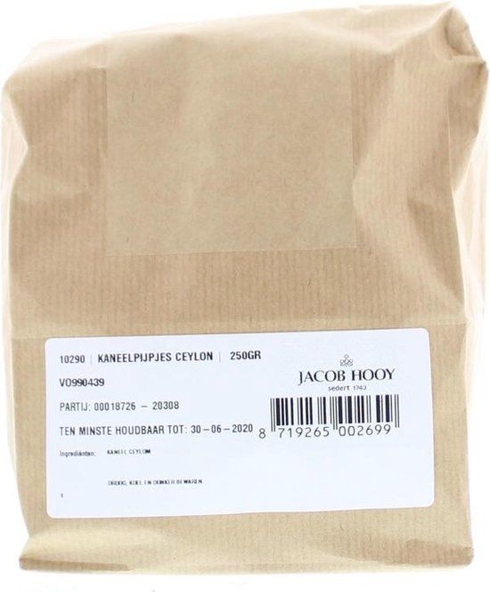 Jacob Hooy Kaneelpijpjes ceylon 250g