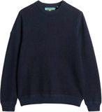 Superdry - Heren Trui met Ronde Hals en Lange Mouwen - Katoen - Eclipse Navy Twist - Maat XL